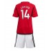 Manchester United Christian Eriksen #14 Dětské Oblečení Domácí Dres 2023-24 Krátkým Rukávem (+ trenýrky)